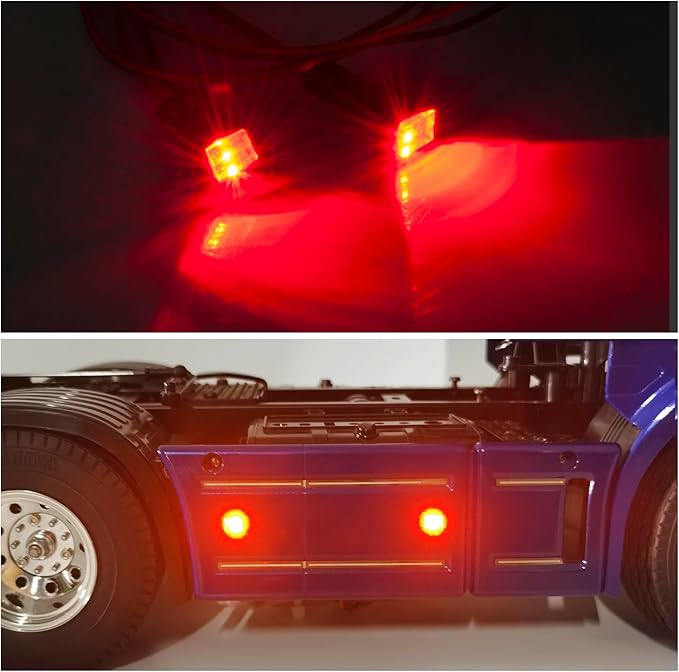 TRZX タミヤ1/14 RCトレーラートラックのアップグレードパーツ用RC LED