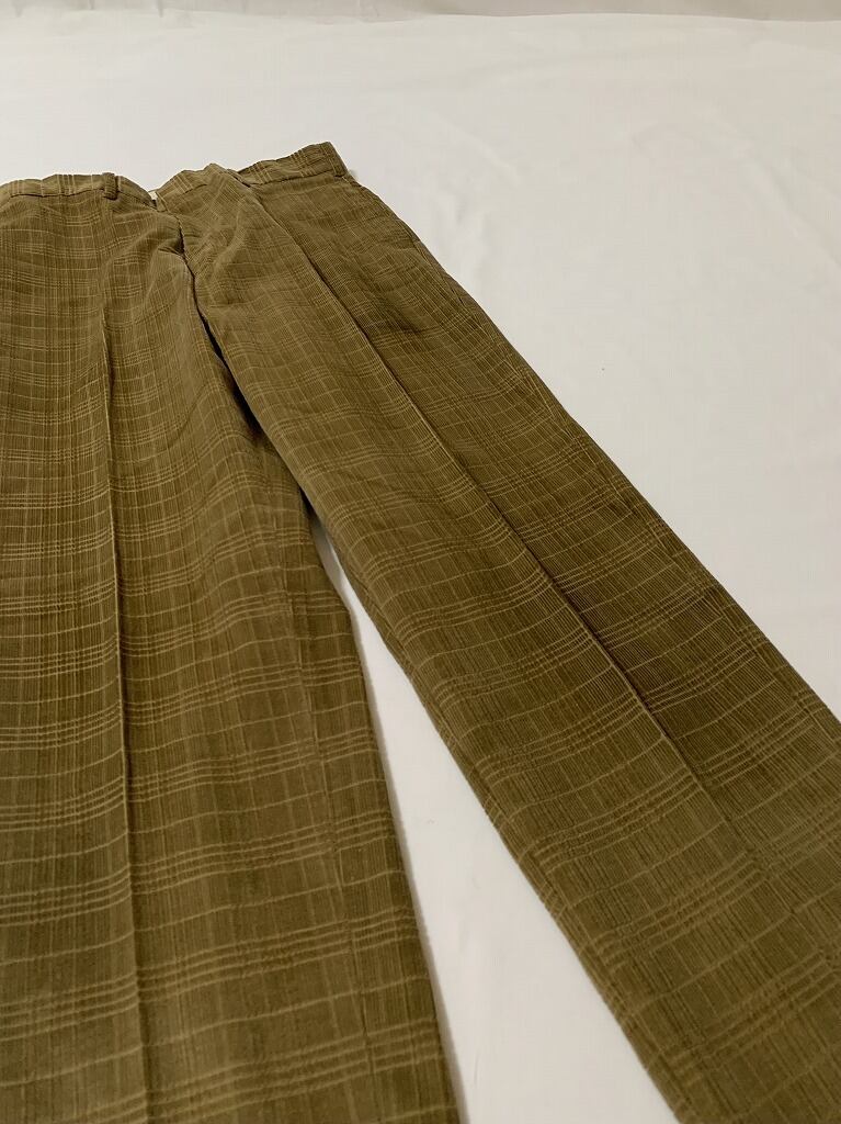 1960~70's Woven Check Pattern Tapered Slacks "Levi's　STA-PREST"