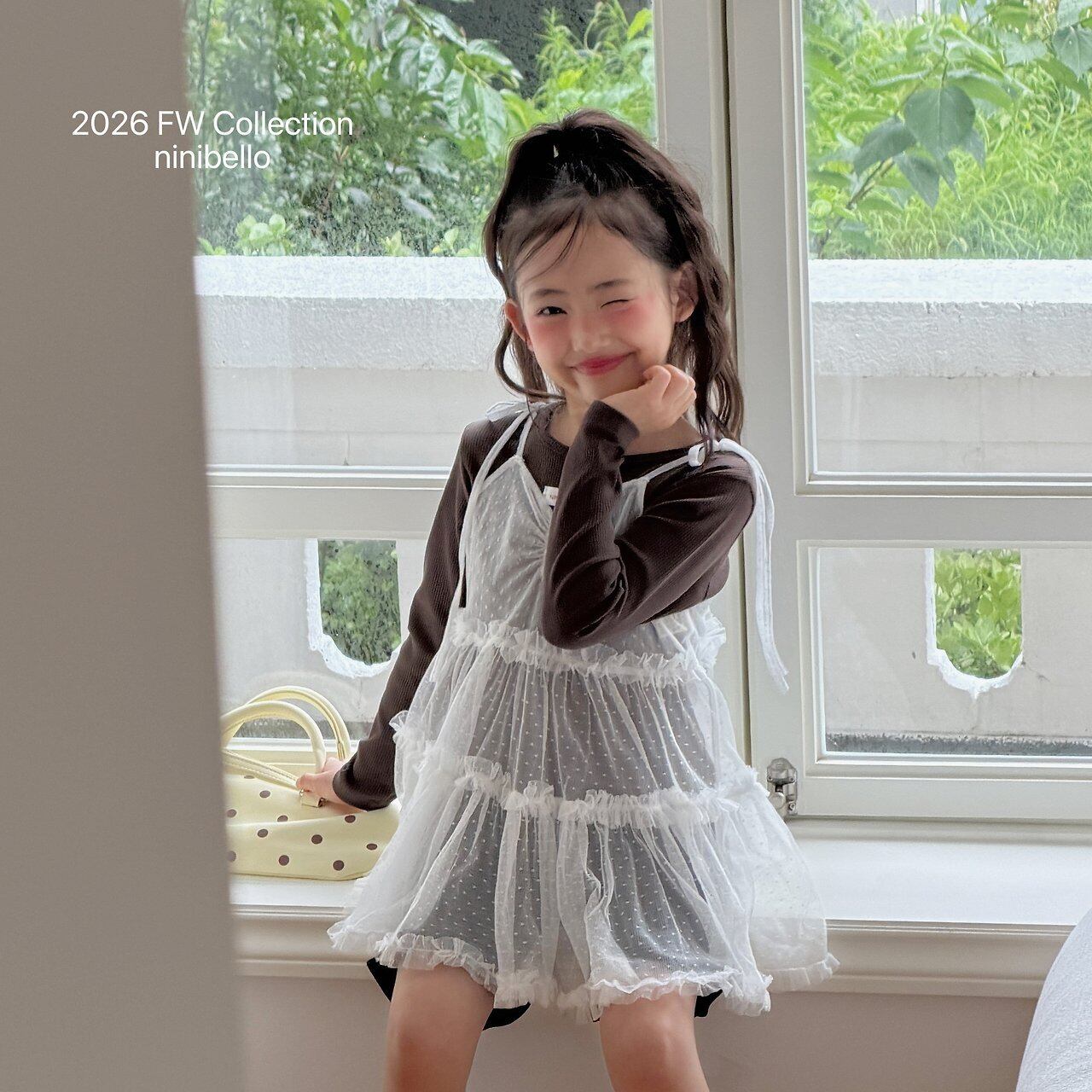 【予約】Tulle Layered Dress/ ninibello