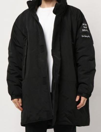 MARK GONZALES (マークゴンザレス) MOSTER PARKA ダウンジャケット コート ブラック 2G5-5929