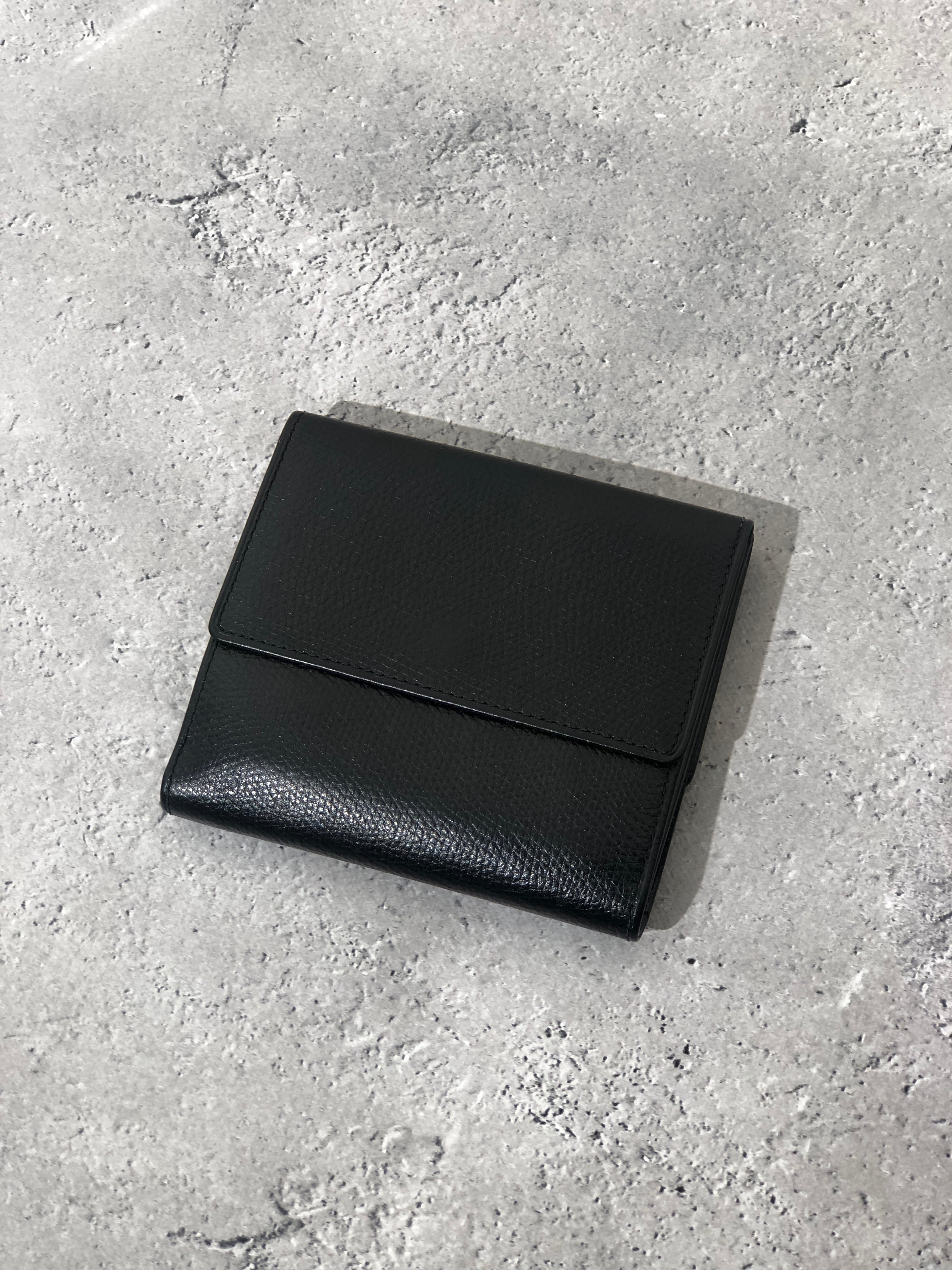 LOEWE ロエベ アナグラム 財布 ブラック レザー 三つ折り vintage