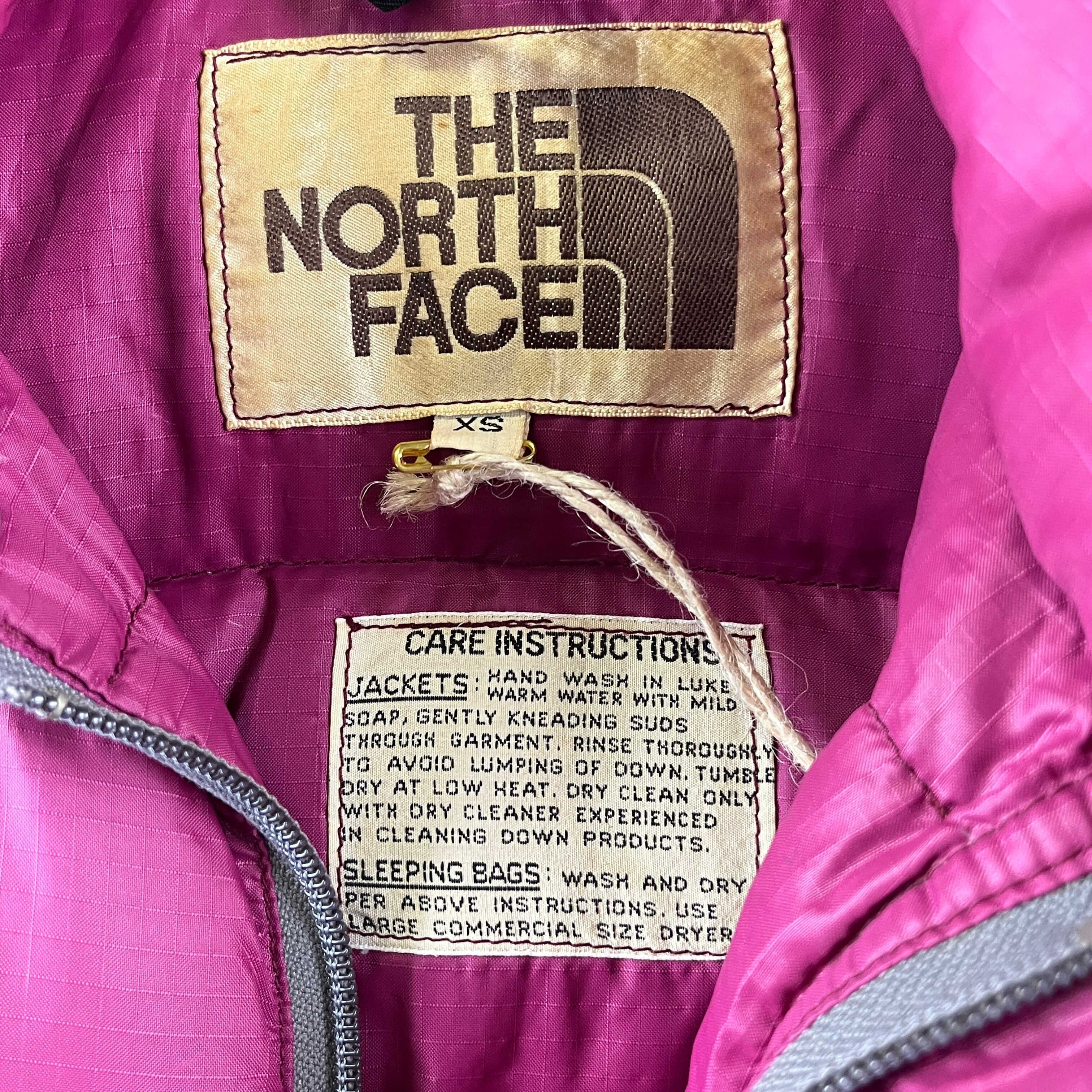 70s USA製 THE NORTH FACE ダウンジャケット 茶タグ リップス ...