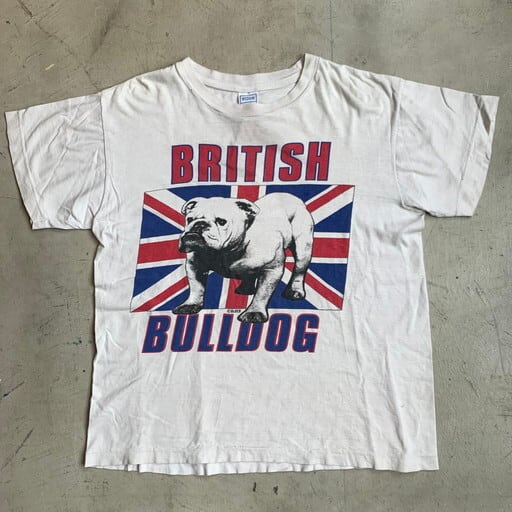 80's 90's BRITISH BULLDOG ブリティッシュブルドッグ 染み込み ...