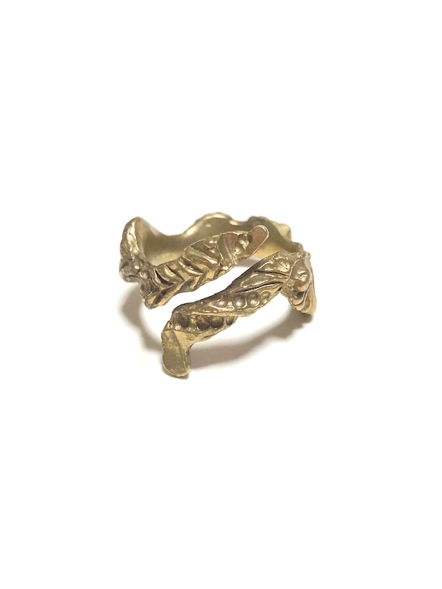 【TAMARI】Raw brass I line ring