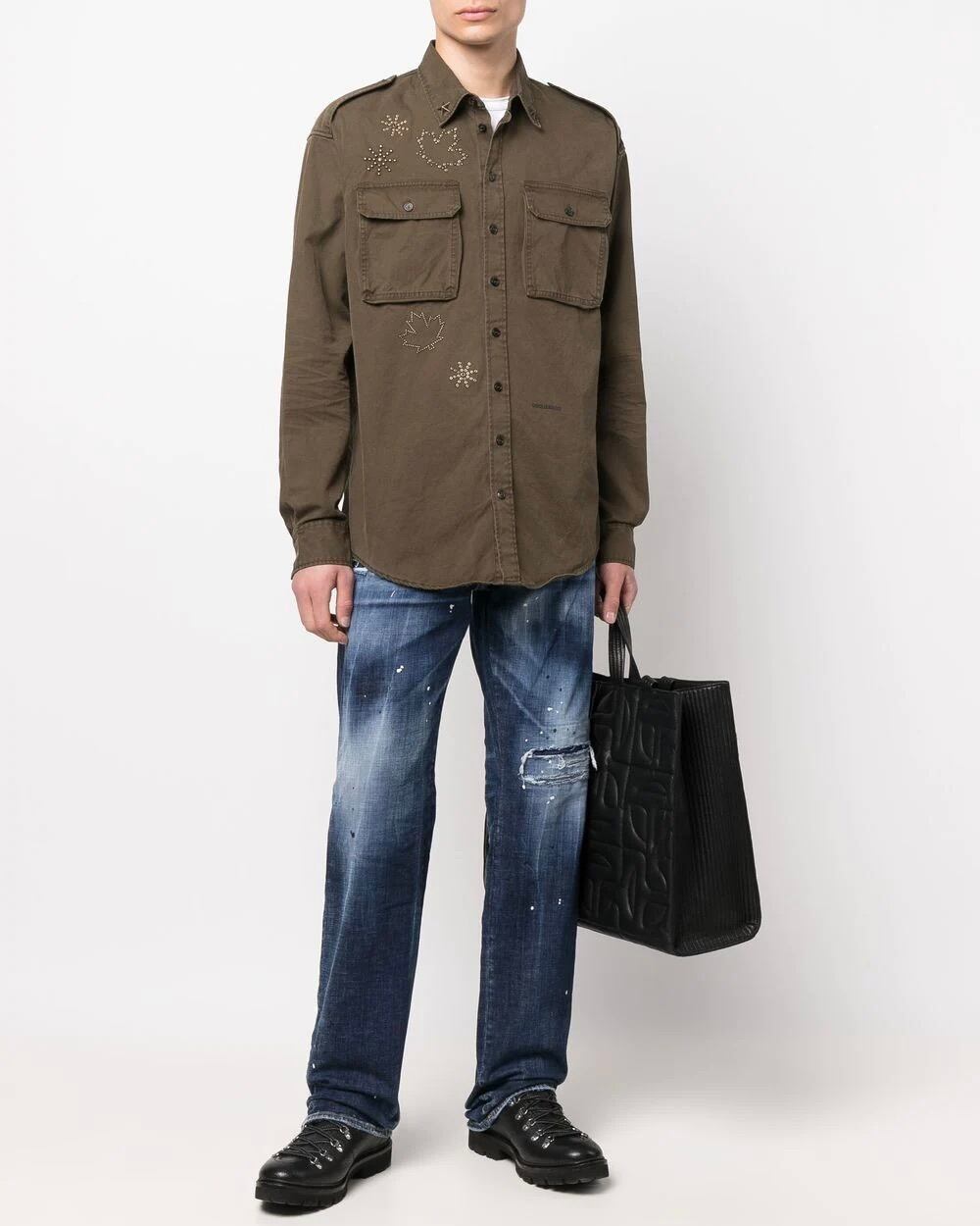 定価16万2800円 Dsquared2 希少 マイクロスタッズデニム 46 M