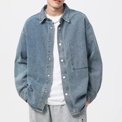 ボタンフロント ヒップ丈シャツ af0499