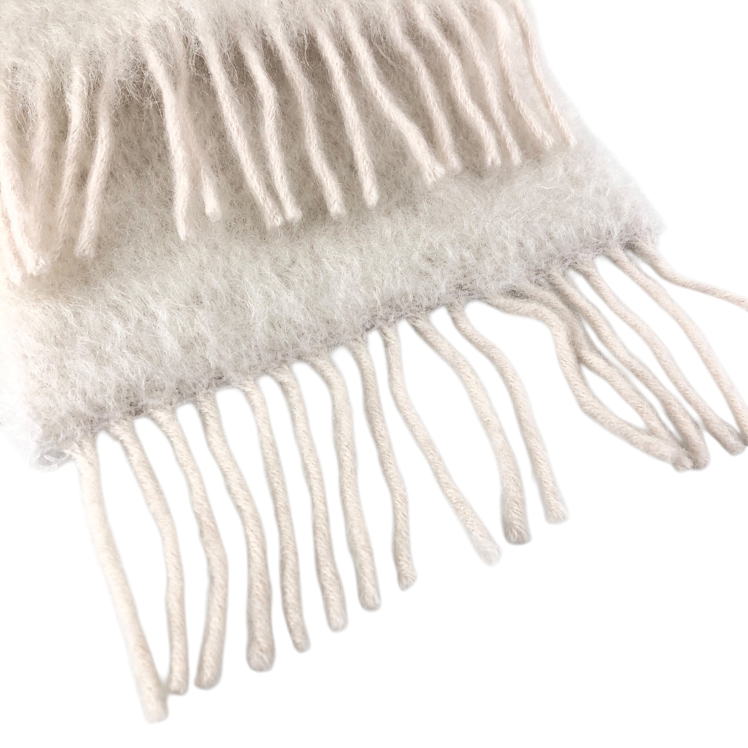 LOEWE ロエベ マフラー ホワイト アナグラム モヘア vintage