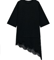 レースアシンメトリートップス