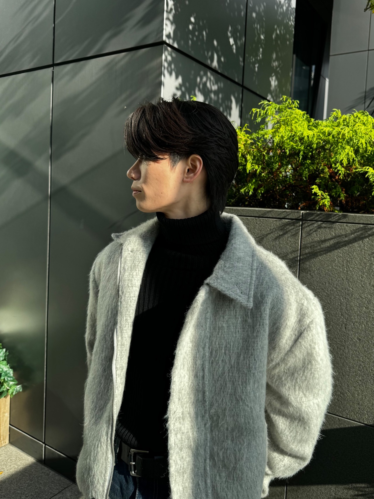 Premium Mohair Wool half coat(3color） - 13