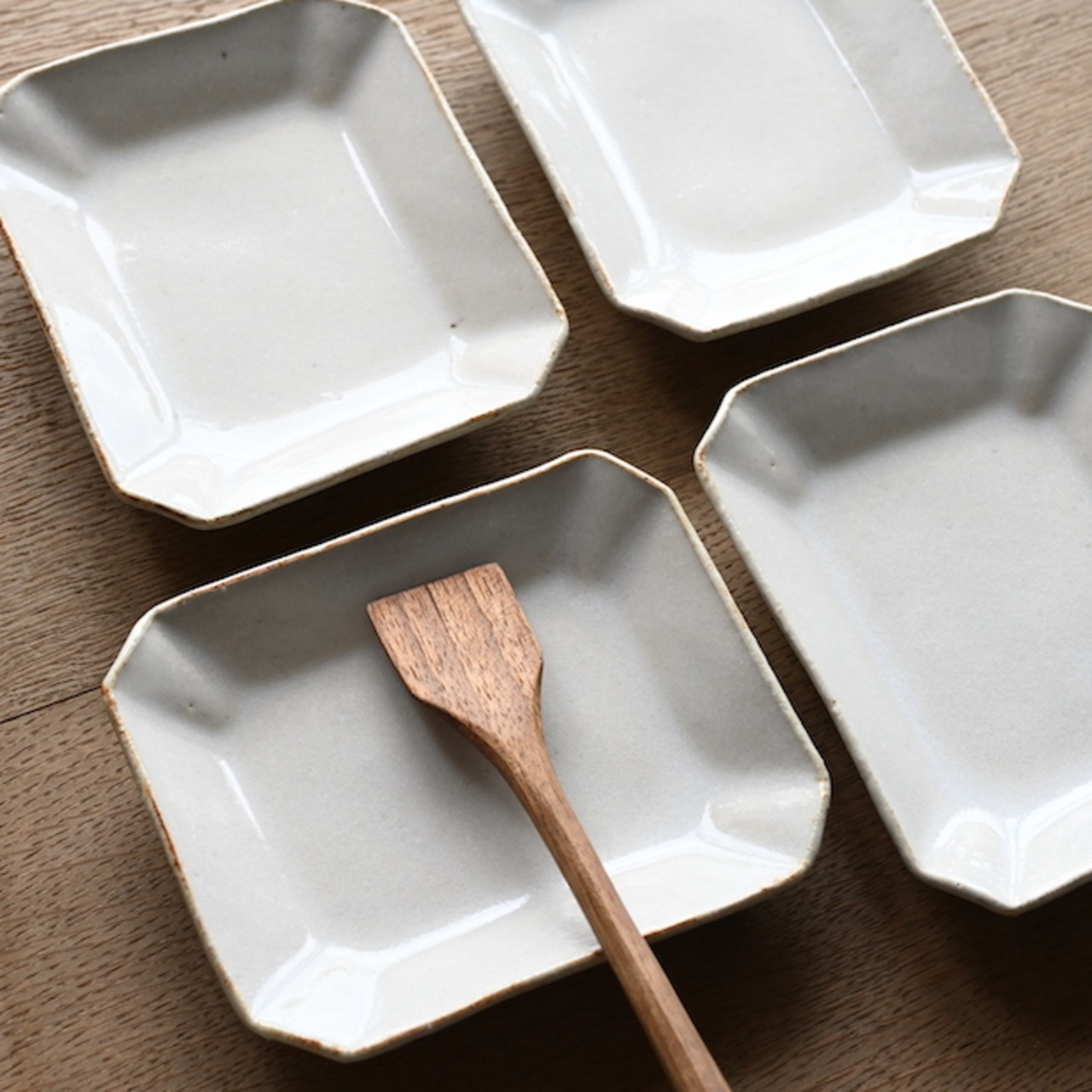 たくまポタリー 長方皿 小皿 白 / 2104700000235