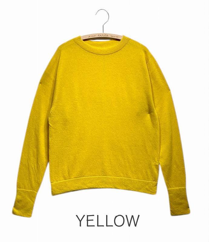 カシミヤシルク天竺ニットプルオーバー】KNIT 239（残り1点