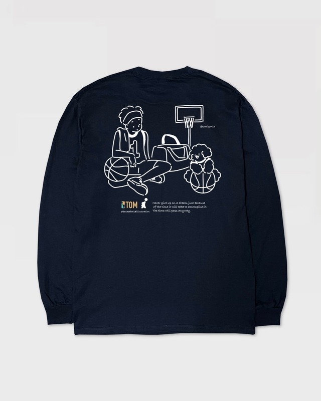 Basketball Long sleeve shirts Navy