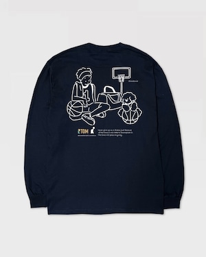 Basketball Long sleeve shirts Navy