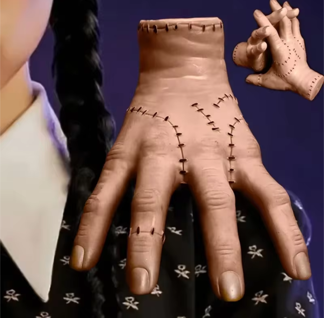 【 The Addams Family / アダムスファミリー / Wednesday / ウェンズデー  】 The HAND ( ハンドくん )1/1  ラバーフィギュア / ハンド 〚アメリカン雑貨 アメトイ〛
