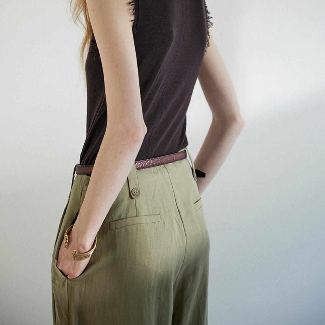 Wide Full-Length Pants【2color】 T0763
