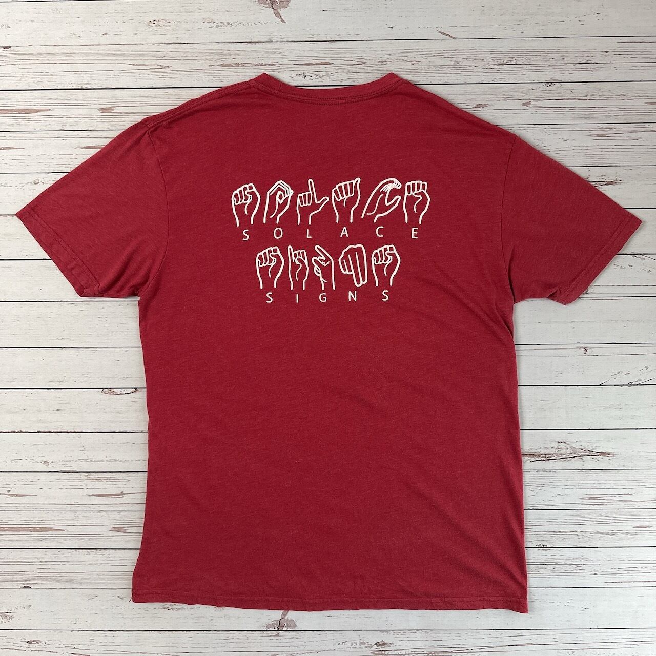 ハンドサイン 両面プリント ビッグサイズ サイズ：XL 半袖 Tシャツ