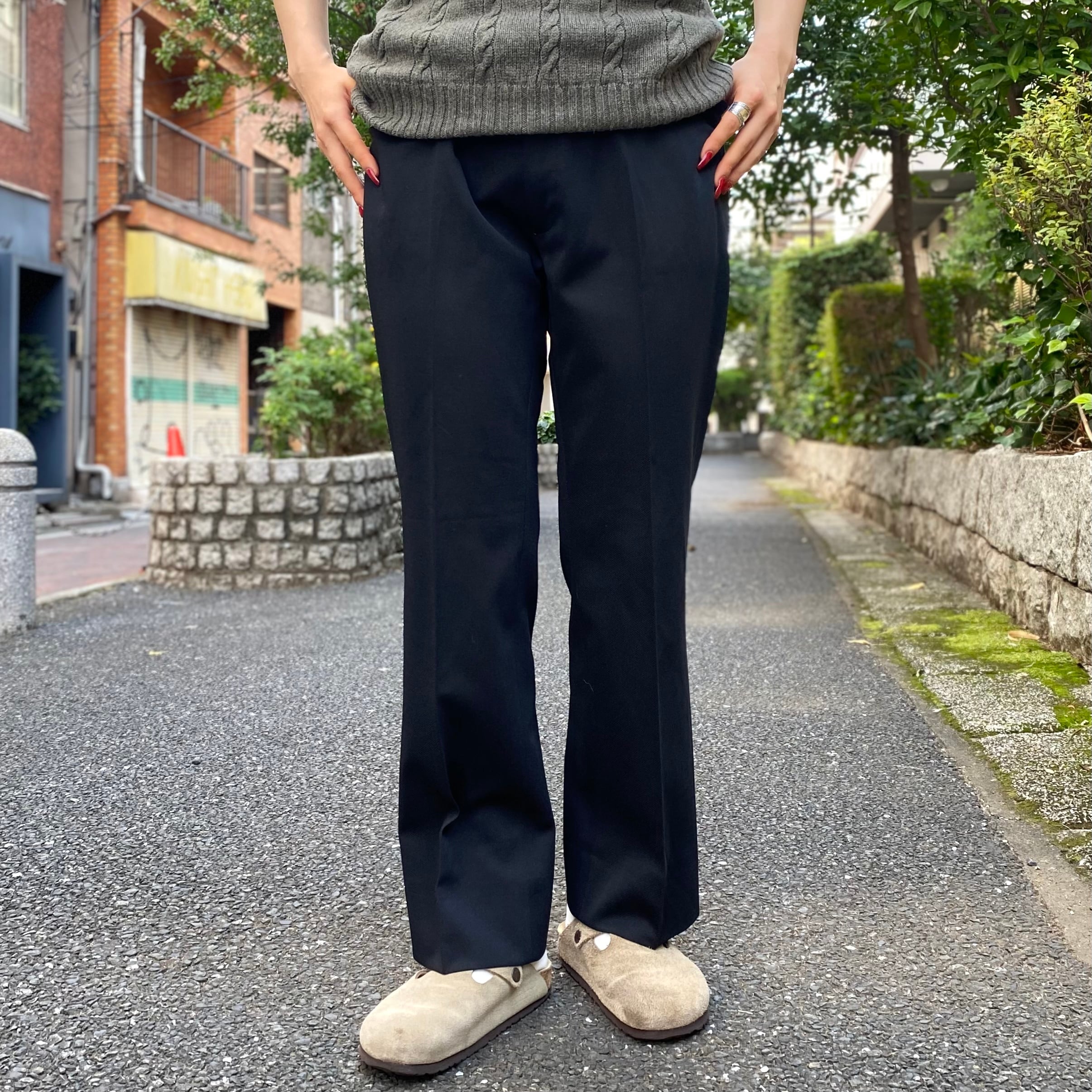 90s haggar collection ワイド ストレートスラックス W33