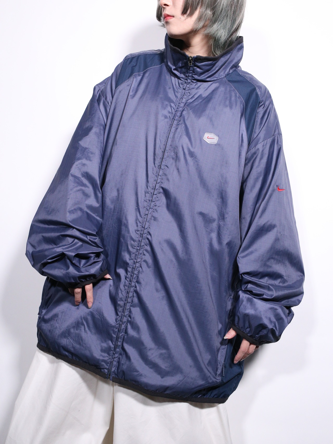 “NIKE” switching design nylon jacket - 1