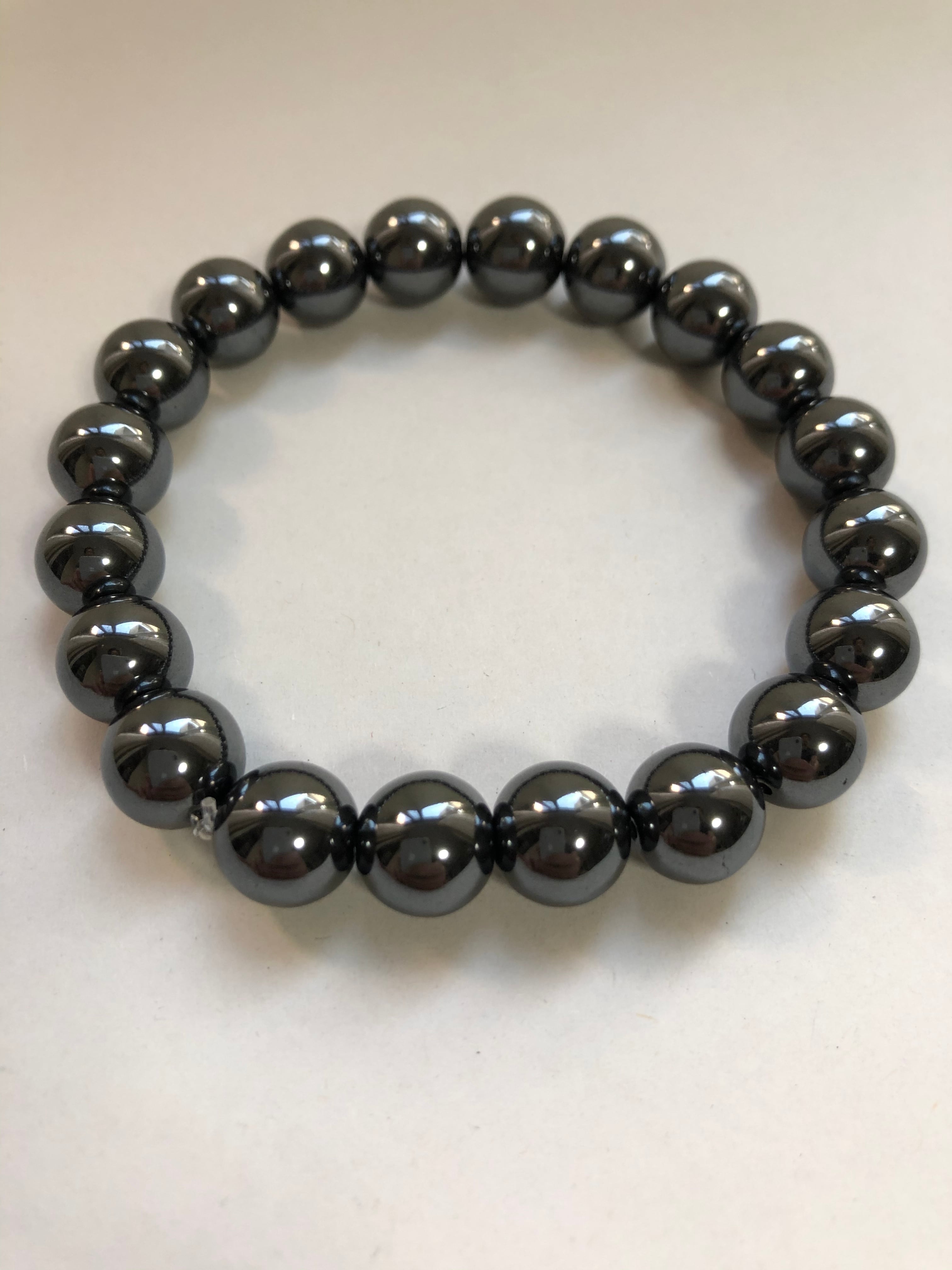 パワーストーンブレスレット（ヘマタイト 磁気無し） | ハンドメイド