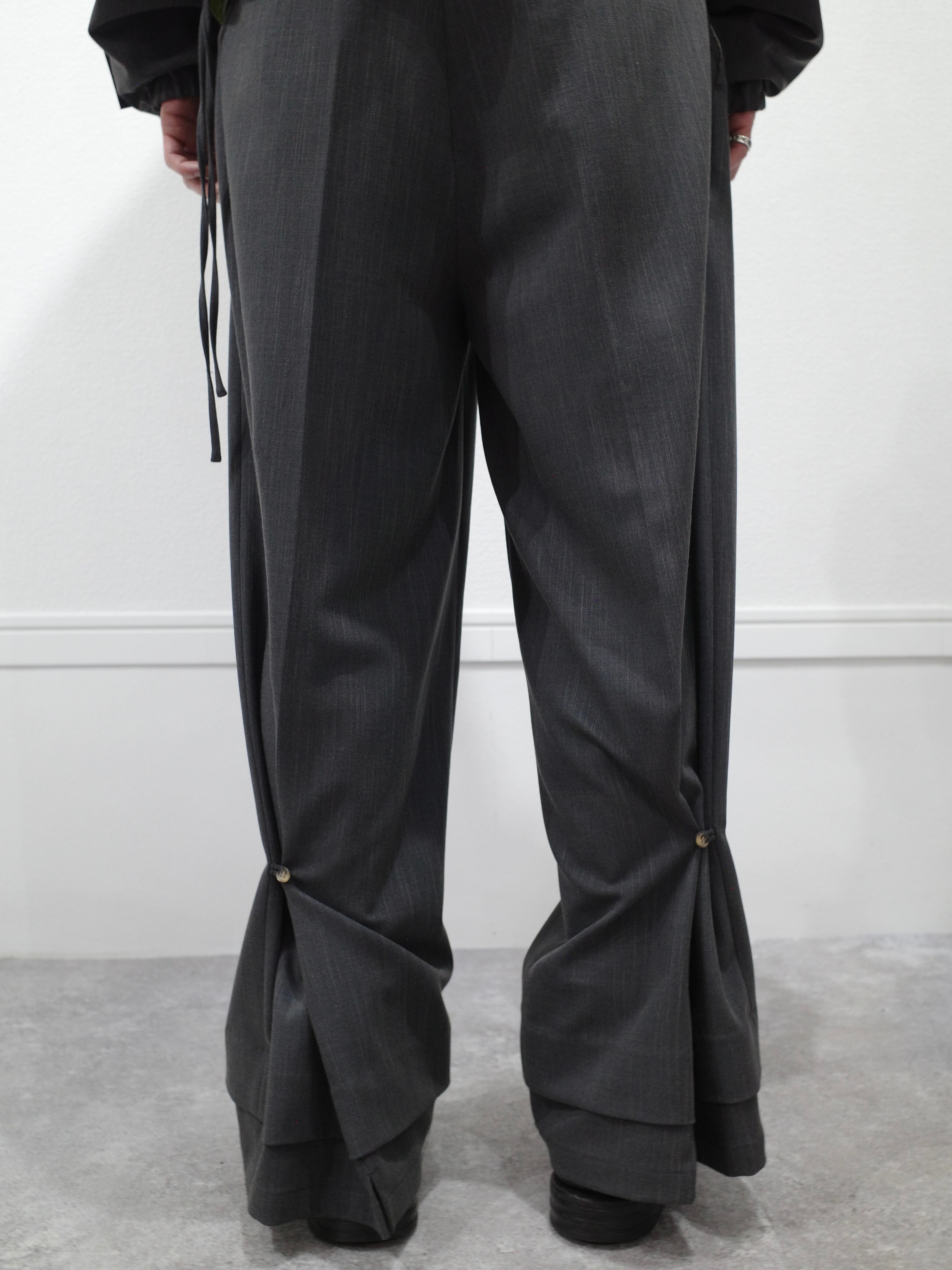 26ss SYUMAN.|Animus. Nu suit trousers(D.Gray) | ampel