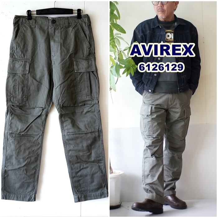 AVIREX　ビンテージ　ミリタリー　カーゴパンツ　グレー　専用ベルト付　L AVIREX アビレックス アヴィレックス ファティーグ カーゴパンツ