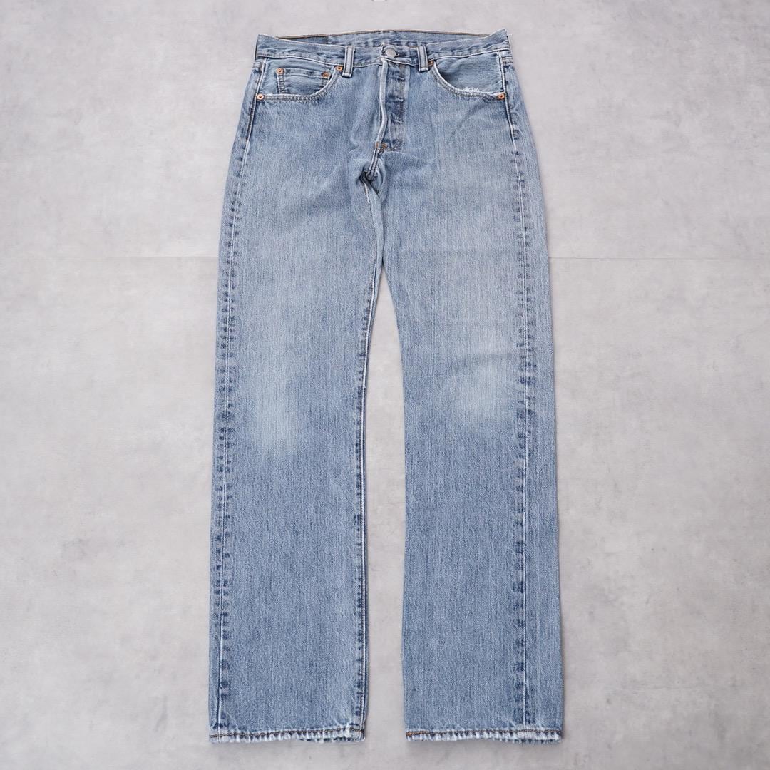 リーバイス501 Levis W30 ブルーデニム 青 縦落ち 古着 14663