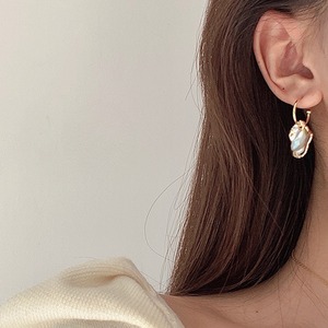 オーロラバロックパールピアス W10089