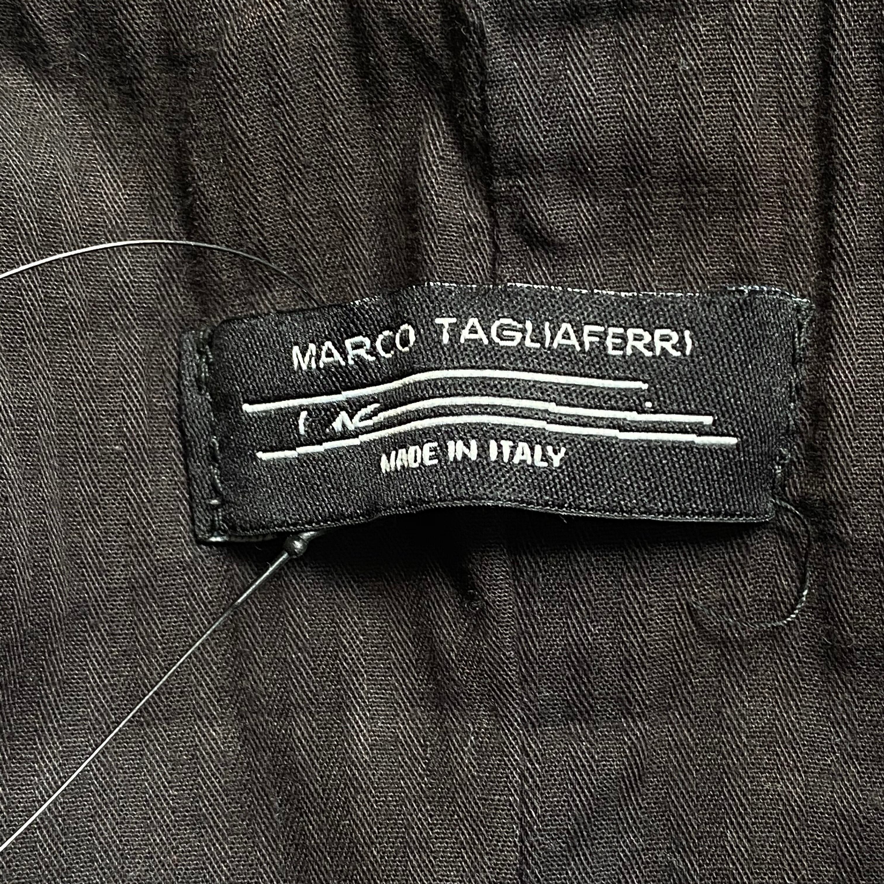 marco tagliaferri leather tailored jacket | NOIR ONLINE