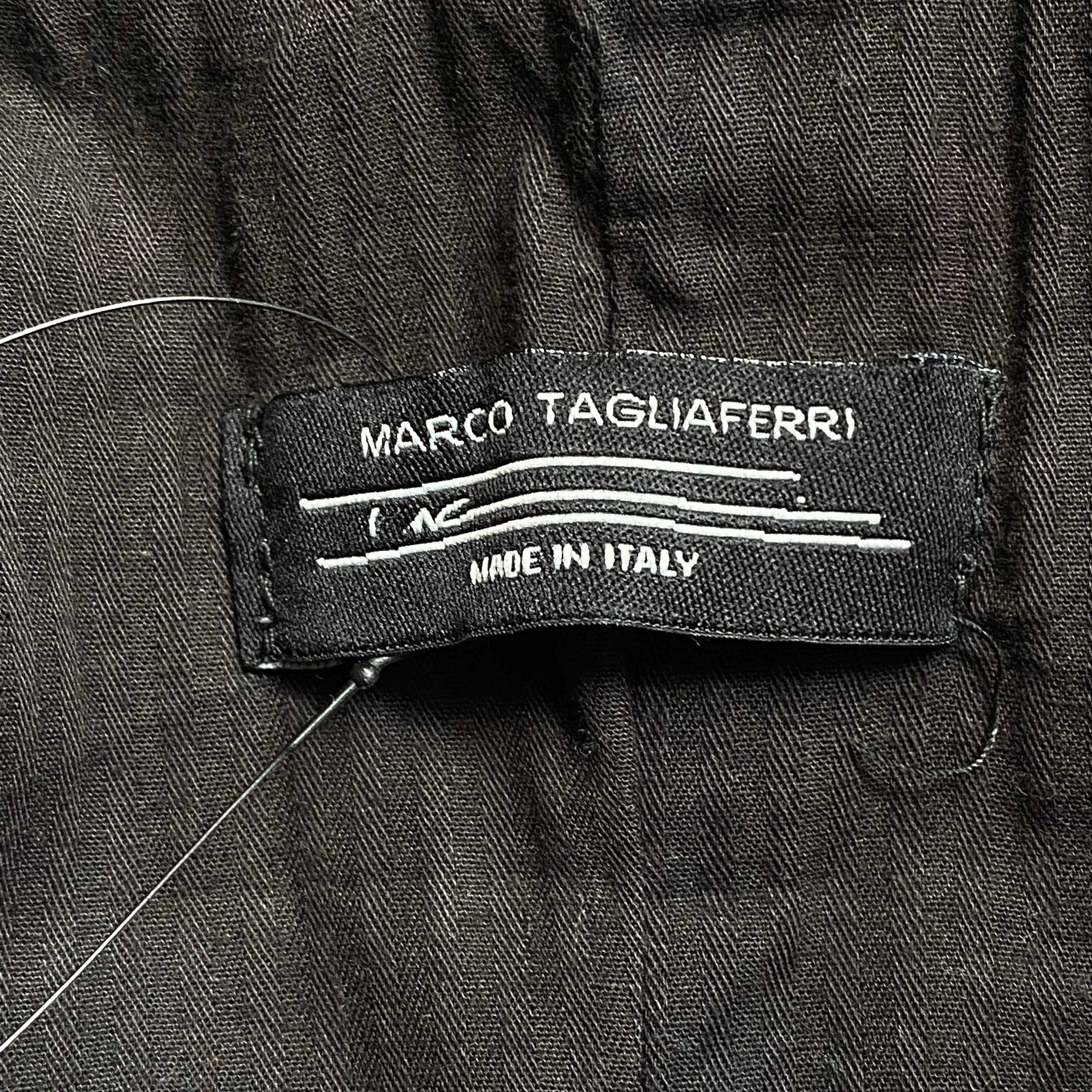 marco tagliaferri leather tailored jacket | NOIR ONLINE 