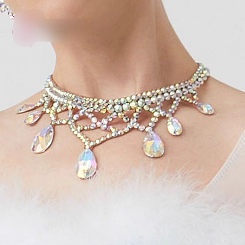 ビジュー ラインストーン エレガント ネックレス ds1064