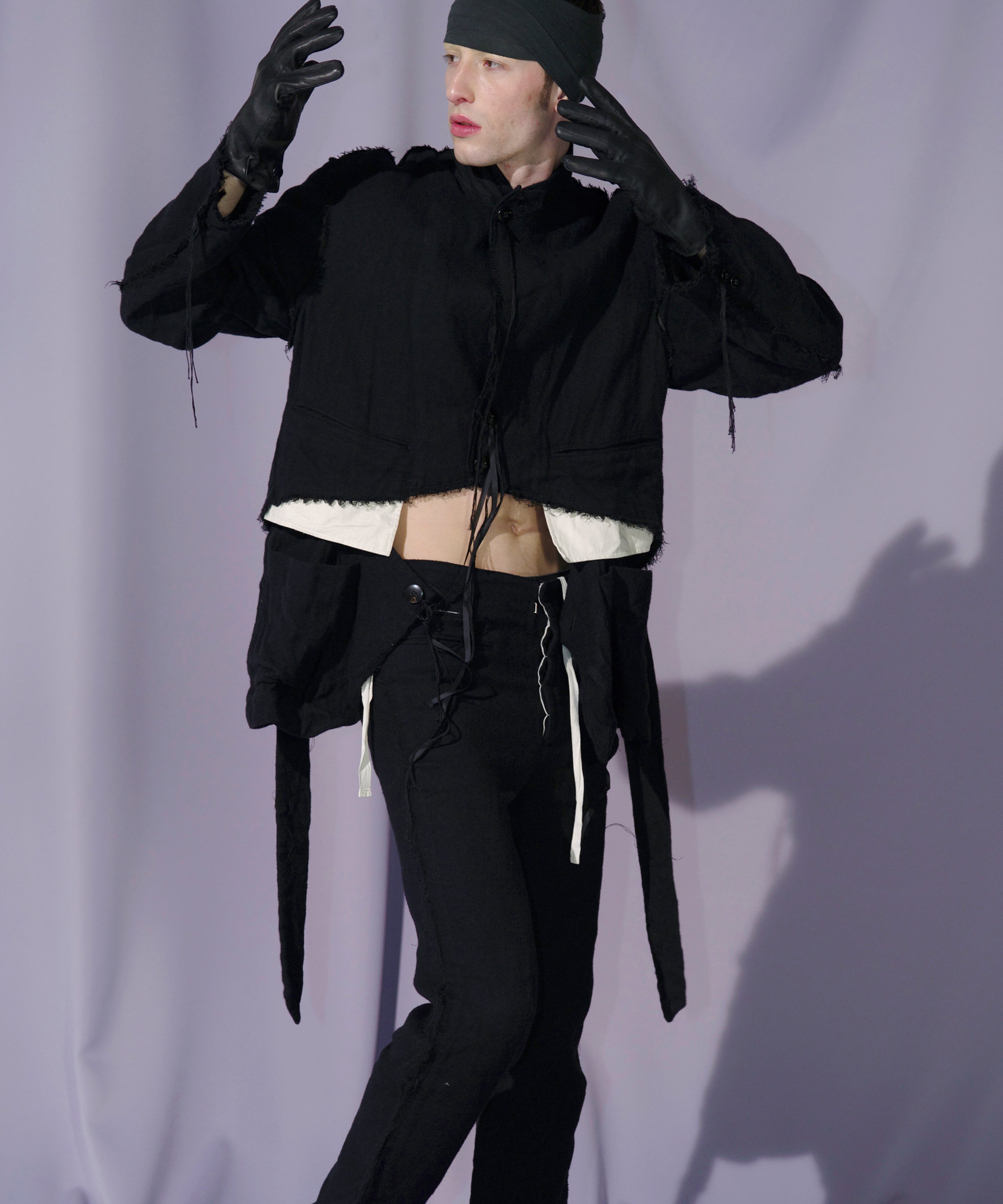 Midorikawa / MID25AW-JK02 CUT OUT JACKET (BLACK) | AfterSchool