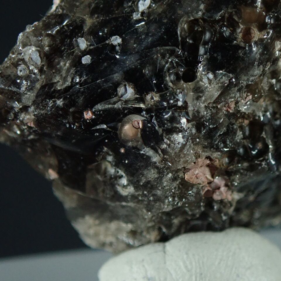 オブシディアン-ブルー原石黒曜石碧色石器 材料