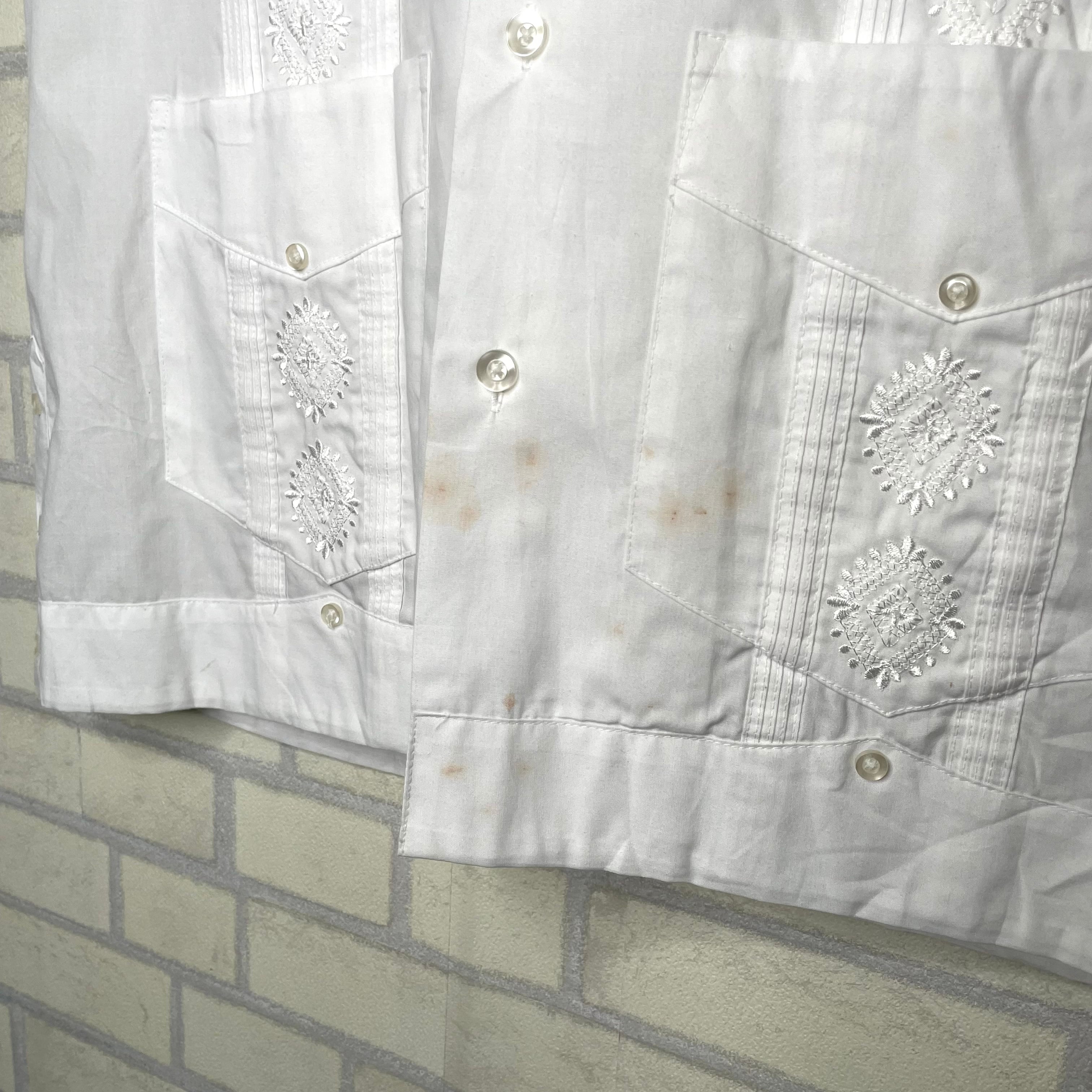 The Havanera co. 半袖キューバシャツ S（L相当）刺繍 | 古着屋OLDGREEN