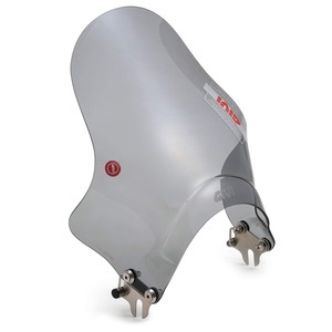 【在庫処分】GIVI(ジビ) バイク スクリーン 汎用(ヘッドライトステークランプ) セミスモーク A201 小型ウインドスクリーン 22988
