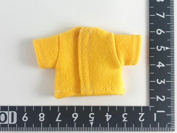 燦燦7b ドール服 1/6 オビツ11 半袖Tシャツ 背中開き 黄 - 画像2