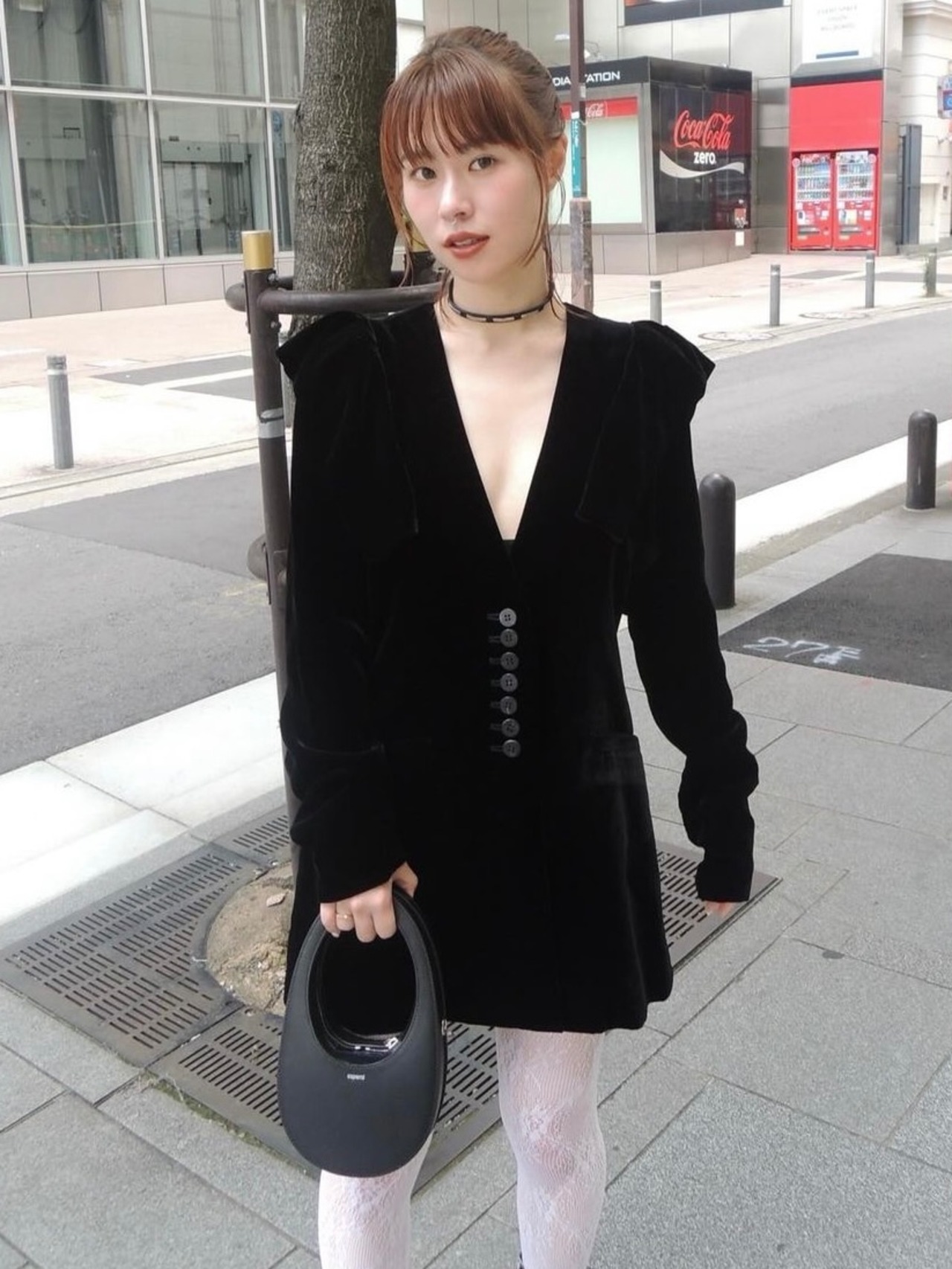 24AW】FETICO フェティコ / VELVET FRILL SHOULDER JACKET | TRENT 