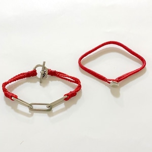 Wakami 2 Strands Bracelets　Red