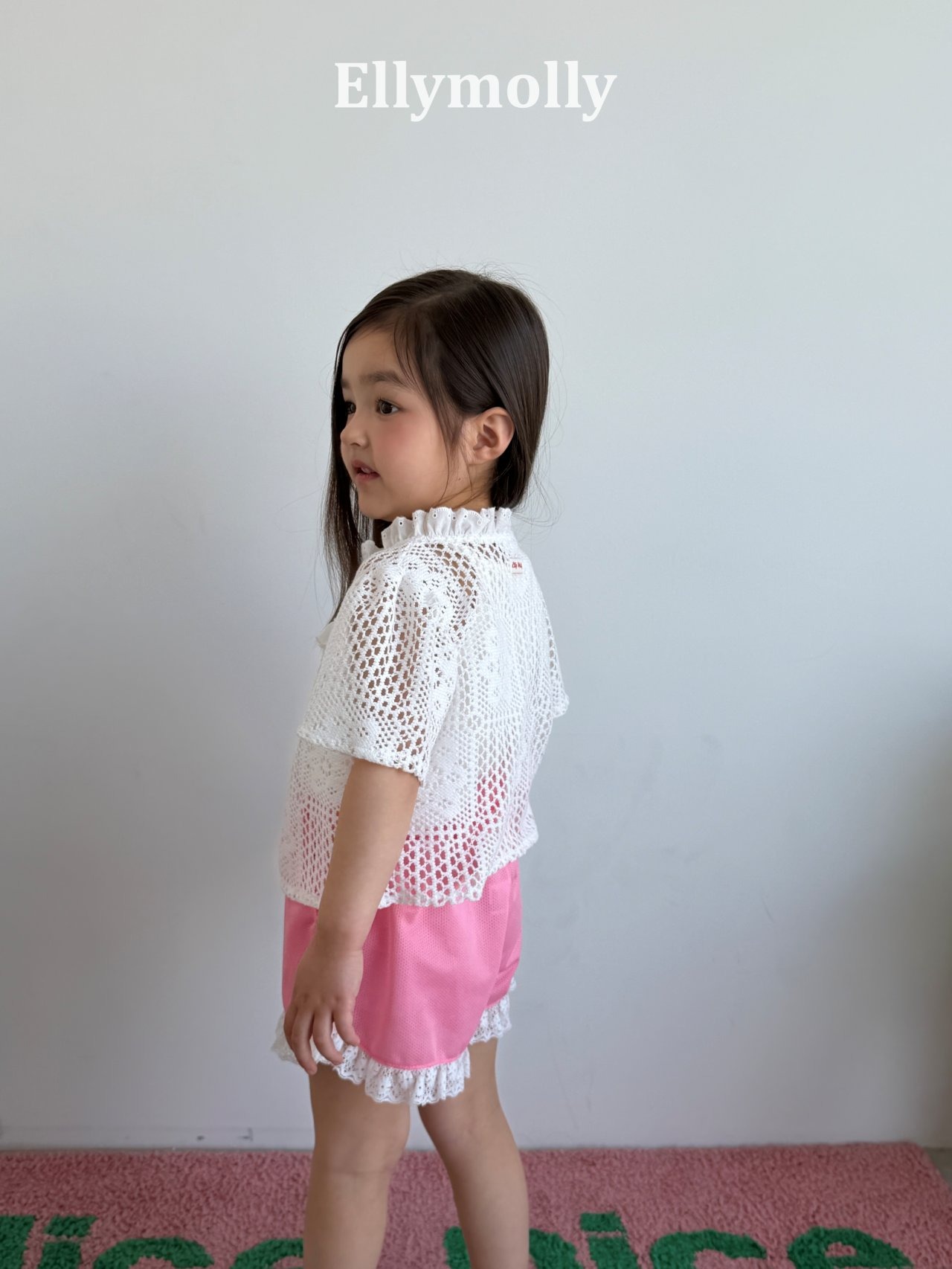 [ELLYMOLLY] Rosy Crochet Blouse / [엘리몰리] 로지크로쉐블라우스