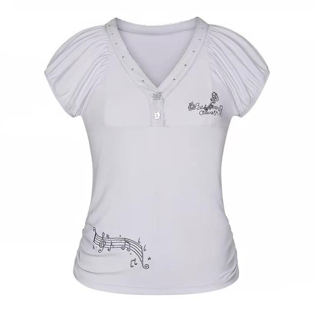 [BETWEENAND] Gentle Note Key Lace T-shirt