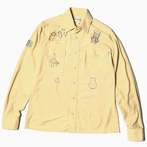 Vintage 70's【MERVYN'S】Embroidery Shirt