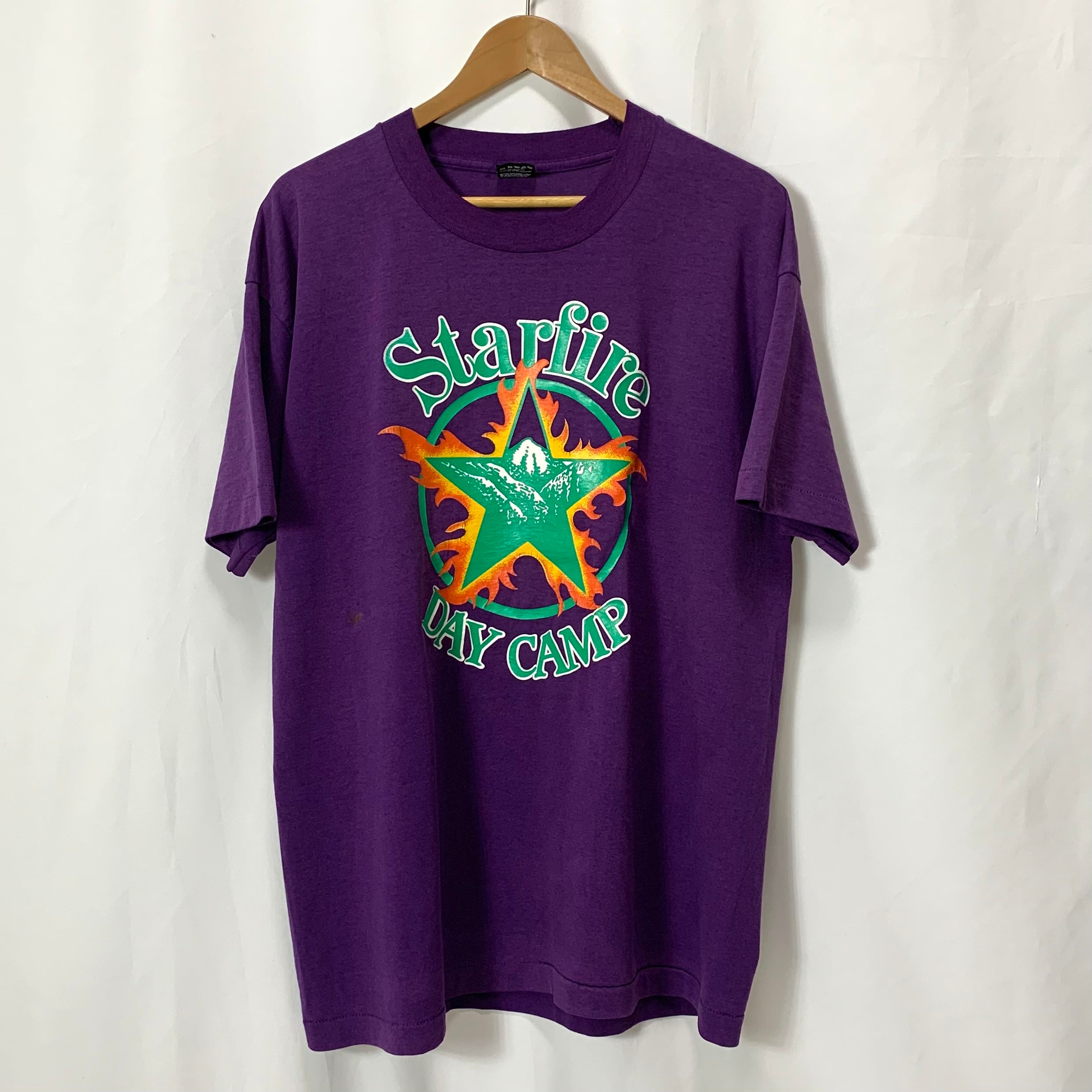 vintage 90s print T-shirt FRUIT OF THE LOOM MADE IN USA Starfire 