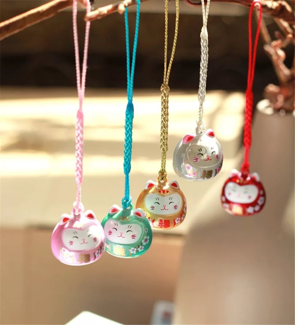 ラッキー福猫ストラップ