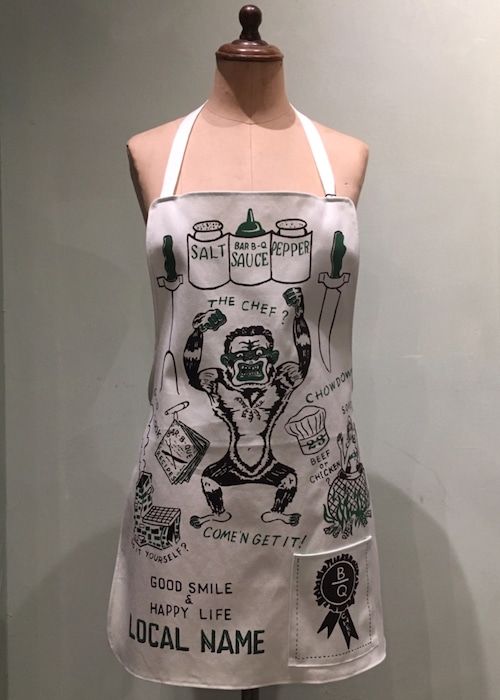 LOCAL NAME "THE CHEF?" APRON (GREEN)