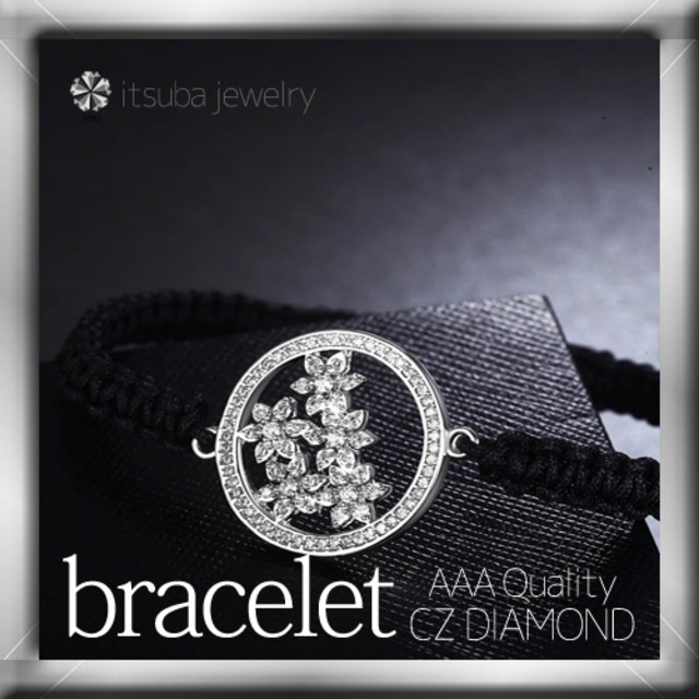【itsubajewelry】Br-007 ロープブレスレット バングル アンクレット レディース プラチナ シンプル / プレゼント ギフト ブライダル