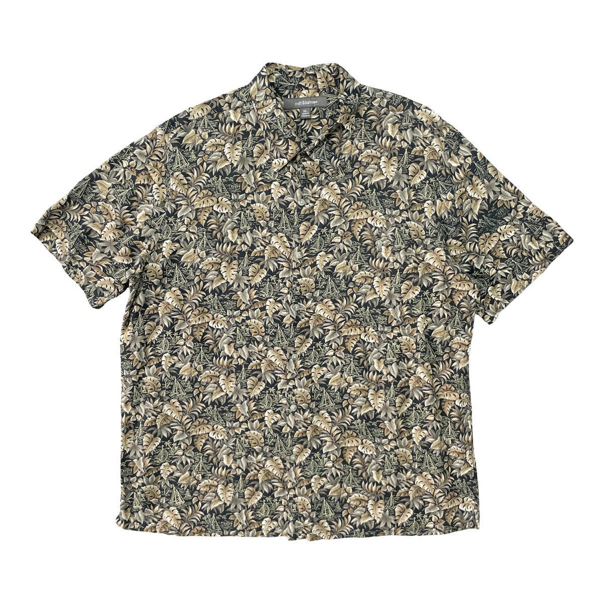 PATAGONIA - PATALOHA BANANA LEAF PATTERN HAWAIIAN ALOHA SHIRT OLD