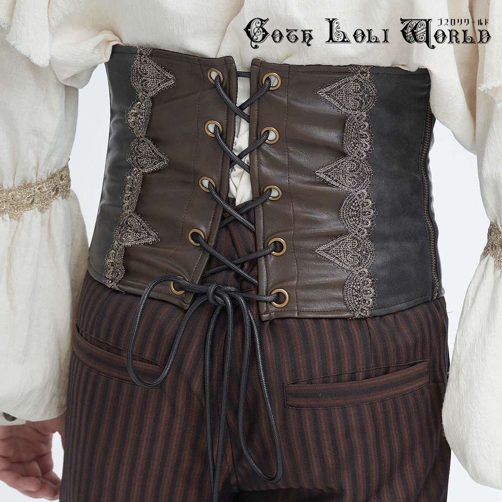 【新品未使用タグ付き】チェック柄コルセット付きマント OzzANGELO A6841-コルセット風ベルト | ネクタイ/サスペンダー/小物,サスペンダー