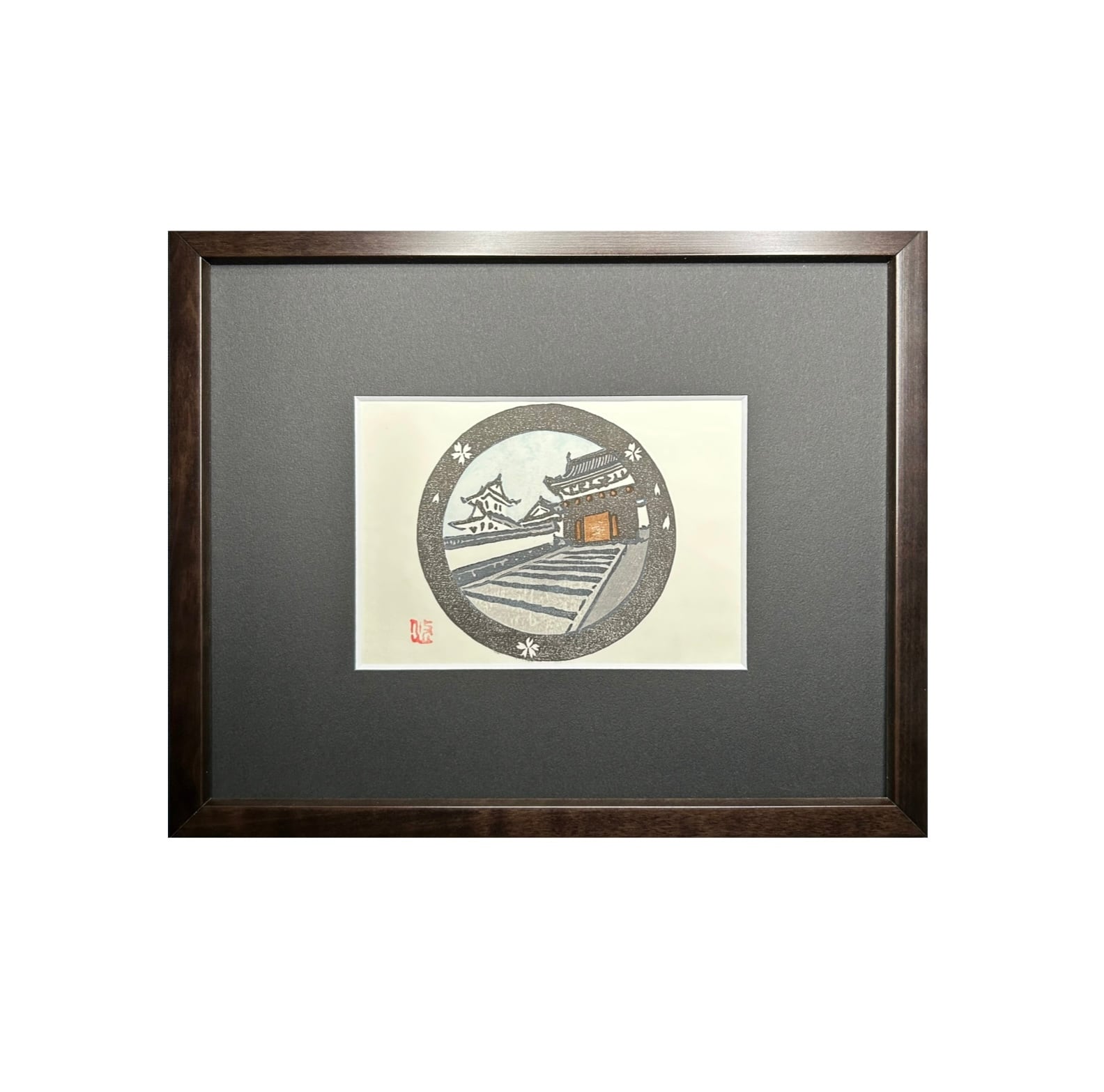 四季探訪 ー南丹ー 園部城址 【 額装済 】