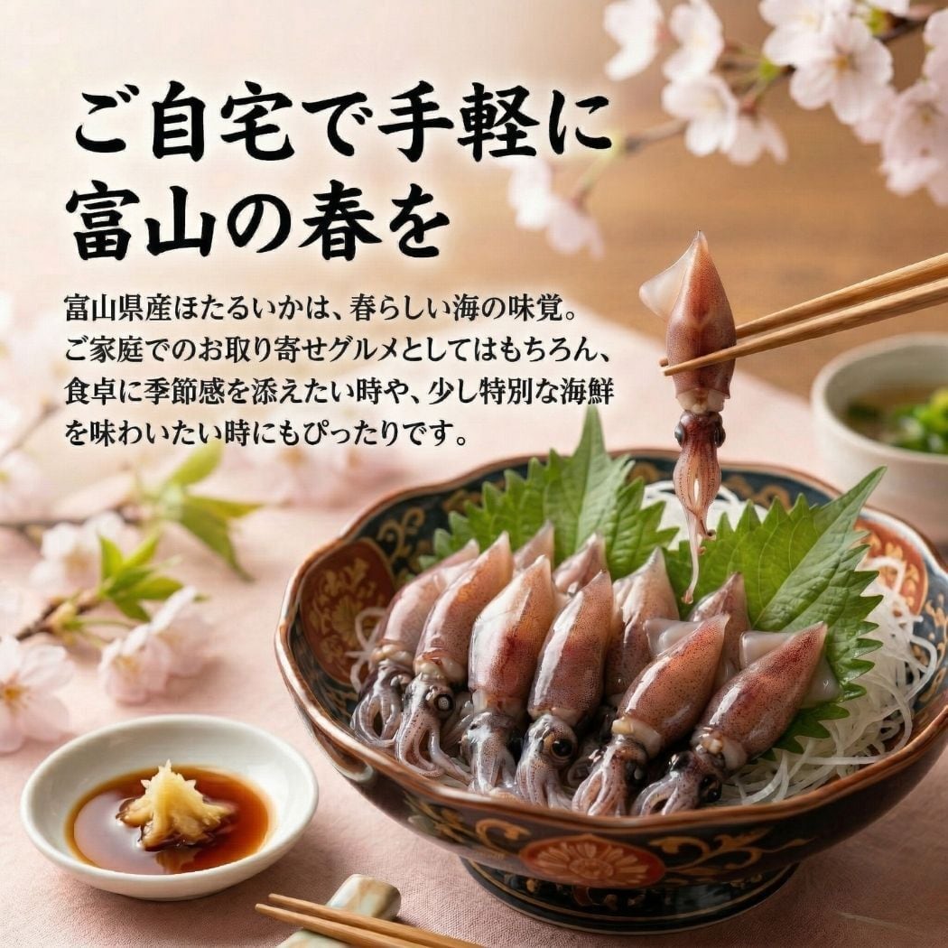 まぐろや 富山県産 ほたるいか 刺身 しゃぶしゃぶ用 100g 急速凍結