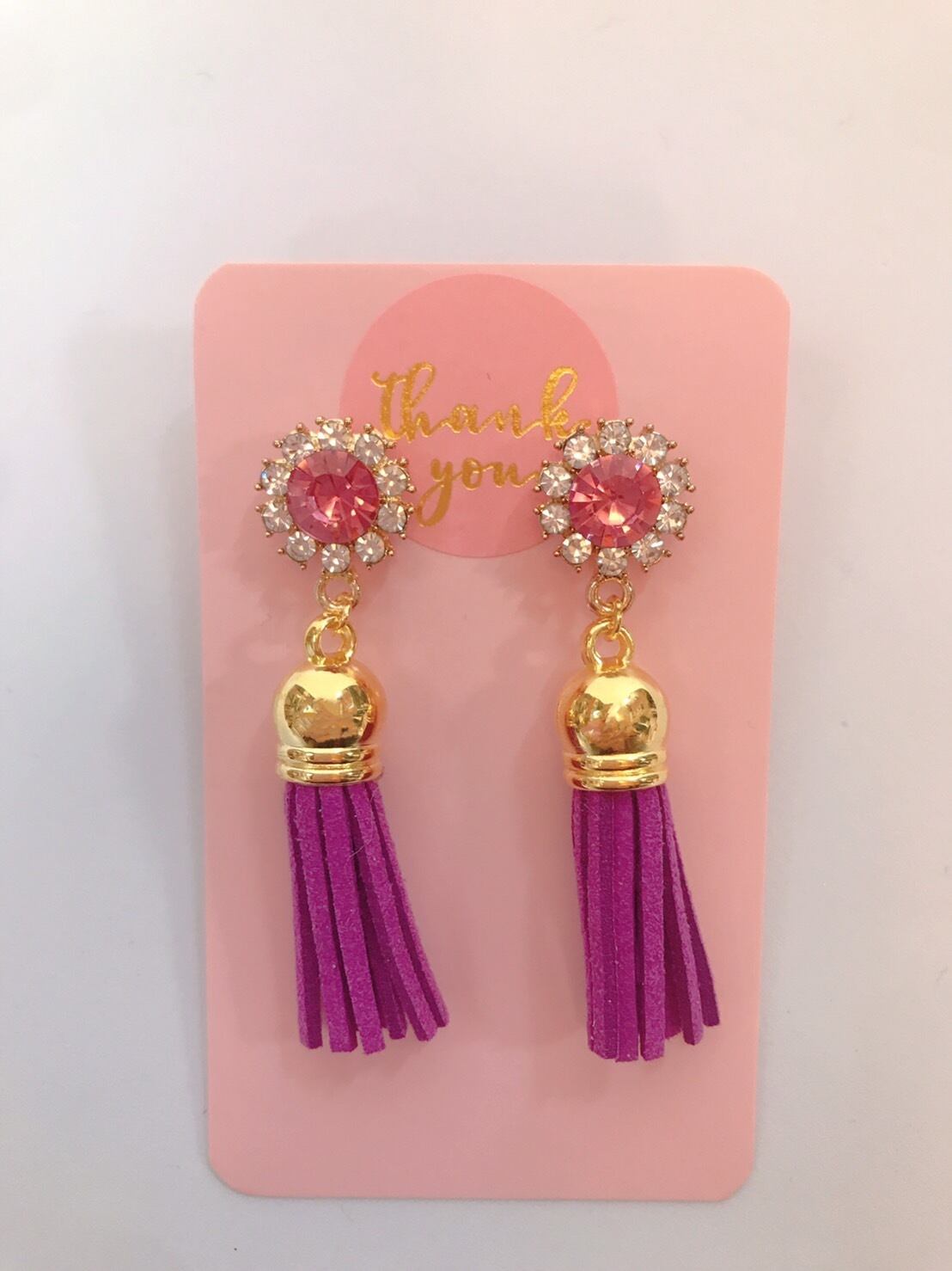 flower tassel earrings♡タッセルピアス 全2色 | Lotus Nina
