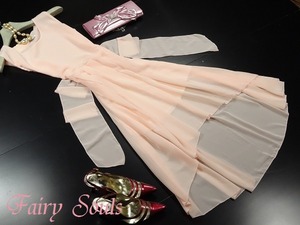 ★送料無料★9号(M)☆ノースリ－ブフィッシュテ－ルワンピ(OPN5572)